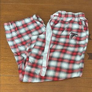 Red FALCONS Plaid Pajamas